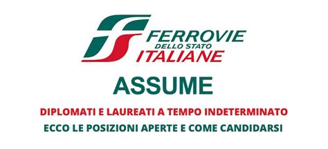 ferrovie dello stato posizioni aperte.